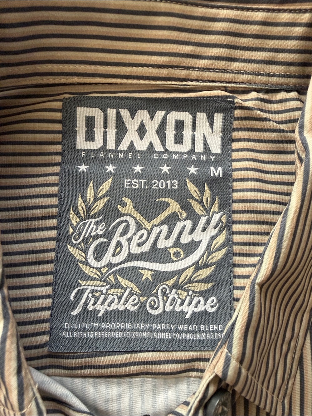 Women’s DIXXON “The Benny” Short-Sleeve Striped Button-Down Shirt - NWT! - Picture 3 of 3